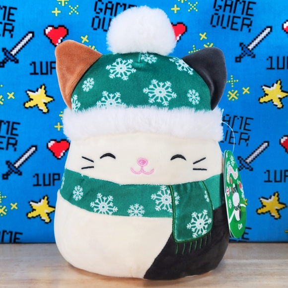 Squishmallow Cam the Cat 7.5" UltraSoft Stuffed Christmas Holiday Toy Plush NWT - Picture 1 of 6